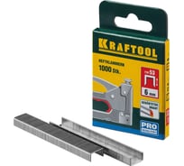 Скобы для степлера KRAFTOOL тип 53 (A /10 /JT21) 6 мм, 1000 шт, калибр 23GA, 31670-06