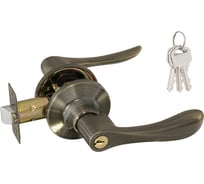 Межкомнатная защелка ISPARUS ISP ЗВ3-01 старая бронза ключ/фикс. 16953