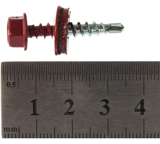 Кровельный саморез Tech-Krep КРс ZP 4.8x29 3011 красн 250шт. 00002681
