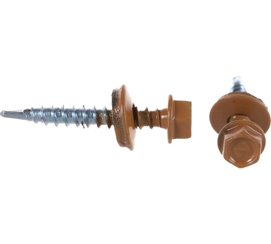 Кровельный саморез Tech-Krep КРс ZP 4.8x35 8001 охра коричн 3500шт. УТ-00006262