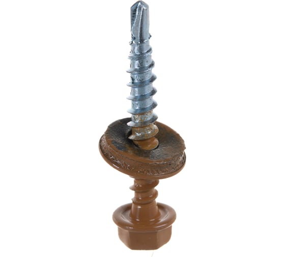 Кровельный саморез Tech-Krep КРс ZP 4.8x35 8001 охра коричн 3500шт. УТ-00006262
