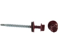 Кровельный саморез Tech-Krep КРс ZP 4.8x51 3005 винно-красный 150шт. R УТ-00013189