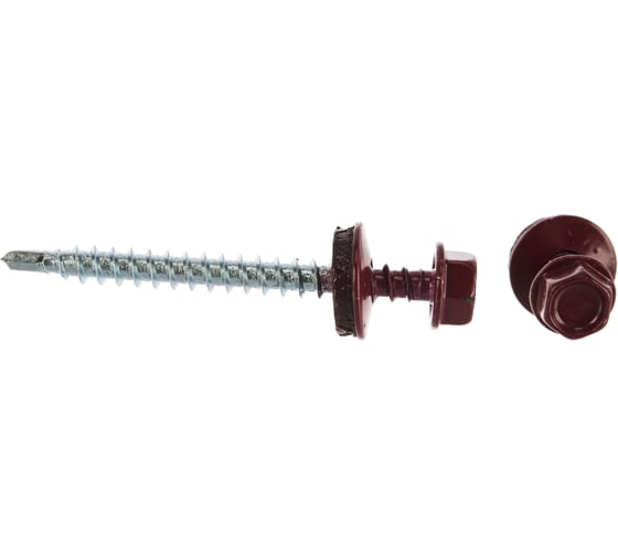 Кровельный саморез Tech-Krep КРс ZP 4.8x51 3005 винно-красный 150шт. R УТ-00013189 1