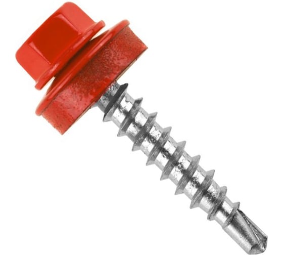 Кровельный саморез Tech-Krep КРс ZP 4.8x35 3003 ярко-красный 200шт. 00002691 1