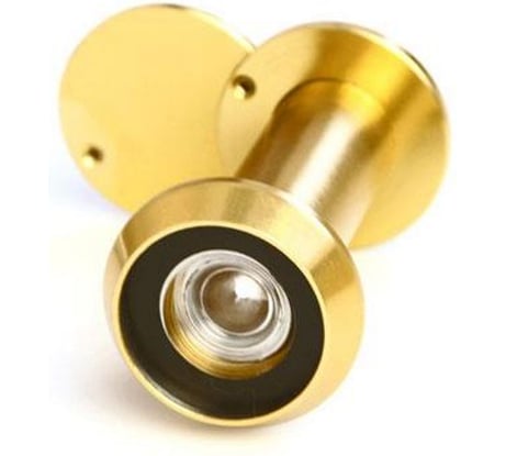 Дверной глазок HOME 70-90 мм, 200 град., пластик, цвет золото G7090200PLZ