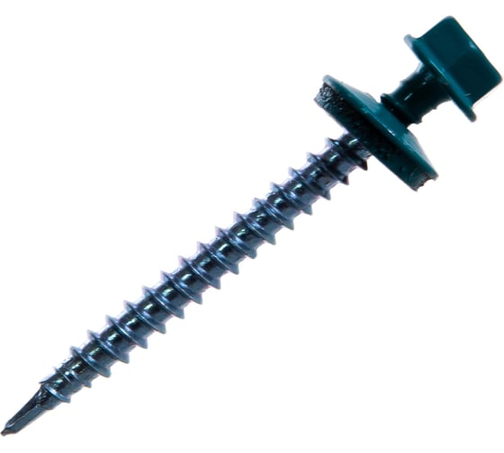Кровельный саморез Tech-Krep КРс ZP 4.8x51 5021 морск. волна 150 шт. 00006689 1