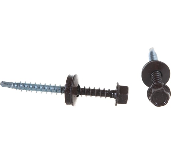 Кровельный саморез Tech-Krep КРс ZP 4.8x51 8017 шок-корич 150шт. R УТ-00011906