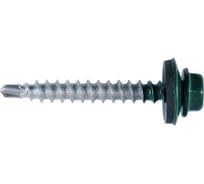 Кровельный саморез Tech-Krep КРс ZP 4.8x70 6005 зеленый 100шт. R УТ-00013192