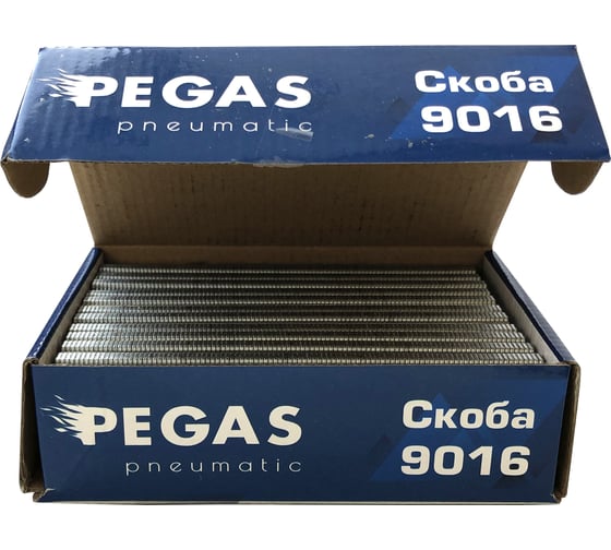 Скоба Pegas pneumatic 9016 длина 16 мм, ширина 5,7 PGS-1416
