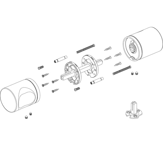 Ручка раздельная ARMADILLO R.ART52.BALANCE FSG-39 флорентийское золото 48149