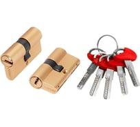 Цилиндровый механизм FUARO (D-PRO500/60) D-PRO5000Key60(25+10+25) SSG-39 сатинированное золото, 5 Key 48321