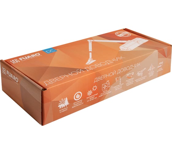 Доводчик дверной FUARO DC20-4/TS-68 ФОП AL до 85 кг (алюминий) 47795