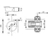 Петля AGV АGV 08 + отв.Н=0 с доводчиком CLIP-ON HS C8 3