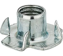 Мебельная забивная гайка Element М5 белый цинк 10 шт 111220
