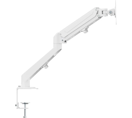 Кронштейн UNITEKI FMGT82W для двух мониторов к столу, газ лифт, диагональ 17-27 дюймов, наклонно поворотное, настольное 21985