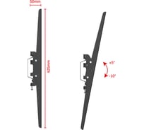 Кронштейн UNITEKI TM4402 для телевизора, с наклоном, для диагоналей 32-55 дюймов, крепление настенное 21997