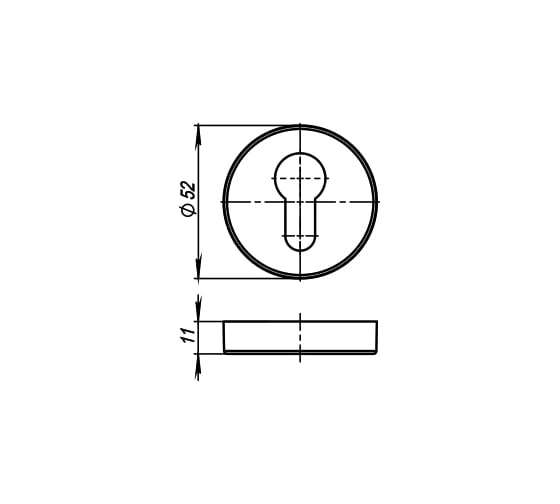 Накладка ARMADILLO CYLINDER ET URB OB-13 Античная бронза 2 шт 34539