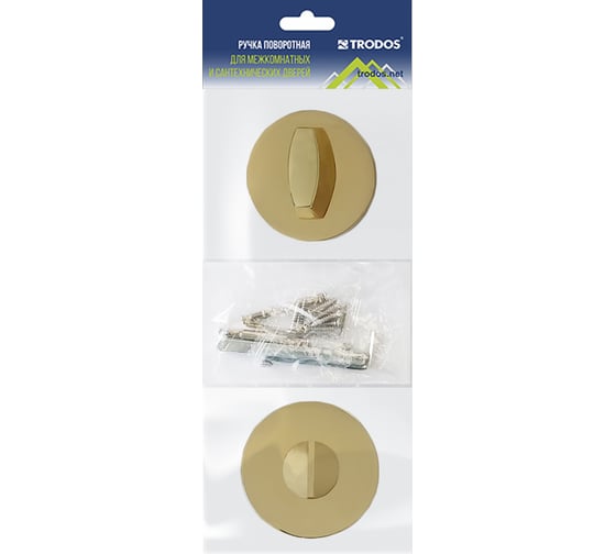 Ручка поворотная Trodos 708BK серия 06 slim, золото матовый 204752