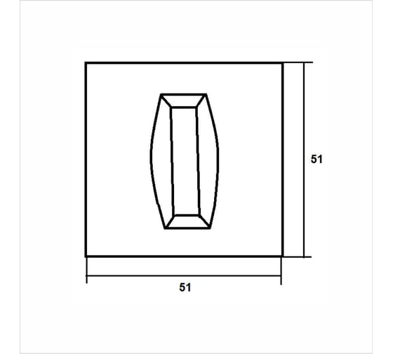 Ручка поворотная Trodos A11 серия 03 slim, никель 204899