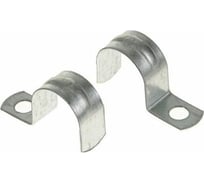 Скоба металлическая однолапковая ЮПИТЕР d 25-26 мм, 10 шт. JPZ2-3201-03-10