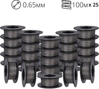 Проволока пломбировочная нержавейка 0,65/100м витая 25 шт ТПК Технологии Контроля 24265