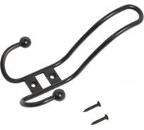 Крючок-вешалка Стандарт 208 A BL матовый черный ЕВРОПАКЕТ 14620