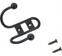 Крючок-вешалка Стандарт 208 B BL матовый черный ЕВРОПАКЕТ 14619