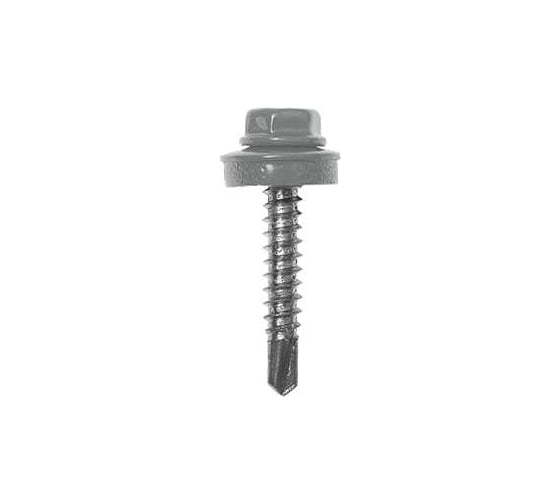 Саморез HAUPT 4.8х35 мм, крашеный, в упаковке 250 шт., серый (RAL 7004) 4673729050166 1