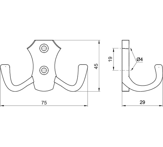 Крючок Amix WP 8906 К 2312 W004/S