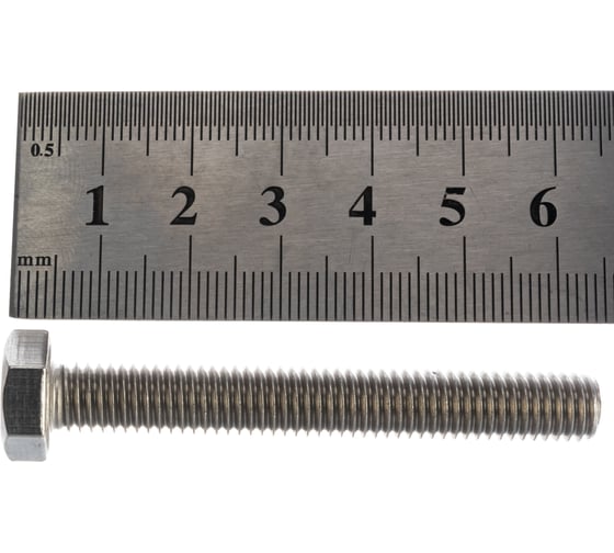 Болт из нержавеющей стали Fixbox DIN 933 М8 x 60 2 шт 034510