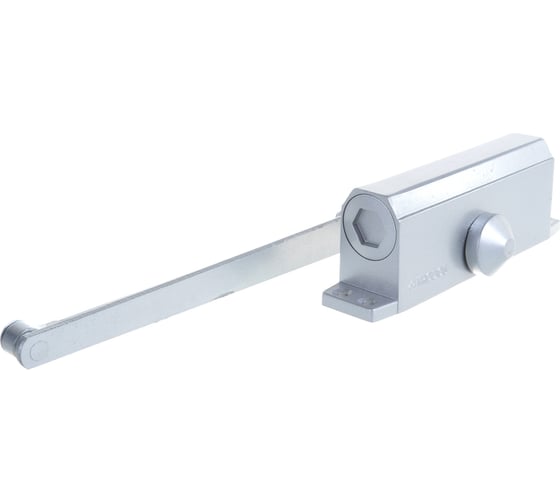 Дверной доводчик Trodos TD-120 с фиксацией 90 серебро 272050