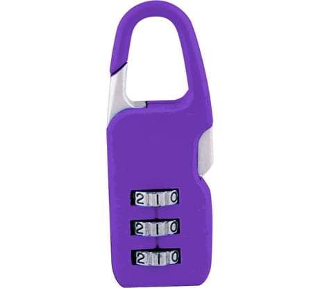 Навесной кодовый замок Trodos CL510A фиолетовый Blister 210143