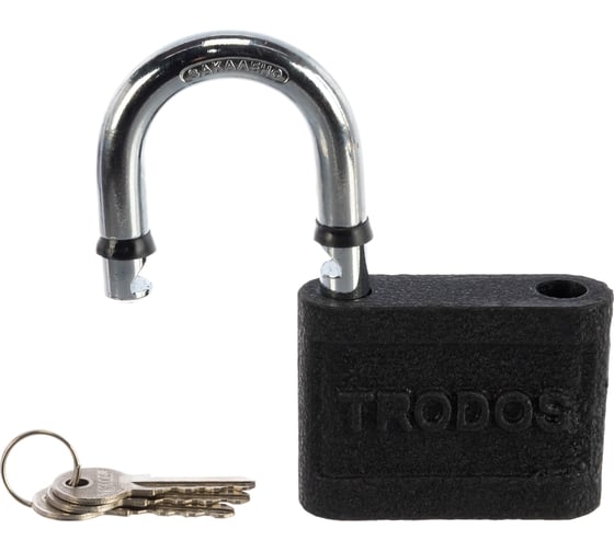 Навесной чугунный замок Trodos BC-HG45-75 Blister 210053