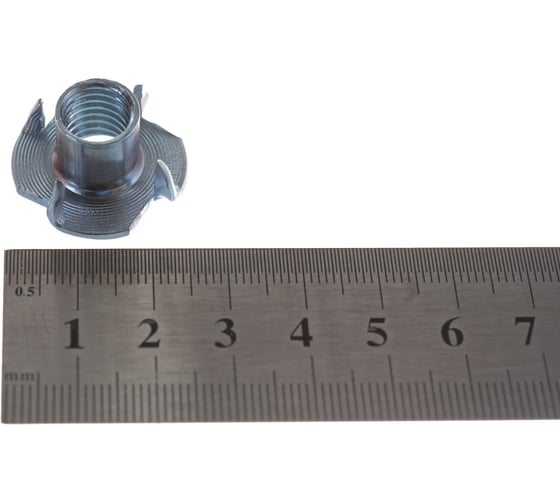 Мебельная забивная гайка Element М10 белый цинк 20 шт 307470