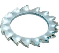 Зубчатая шайба Стройбат DIN 6798 8мм белый цинк 50 шт 307860