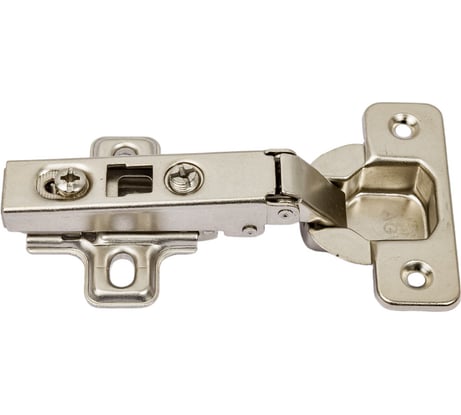 Мебельная петля Element SLIDE-ON click накладная 110 град с отв.пл, белый цинк 2 шт 123060