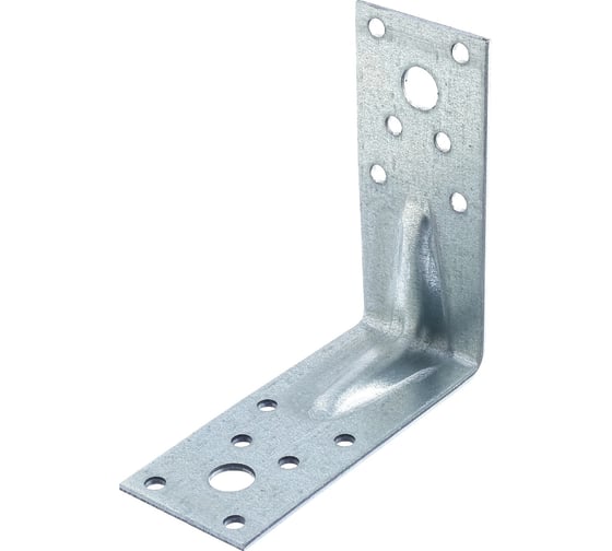 Крепежный угол усиленный Стройметиз KUU-50x50x35x2,5 цинк (1 шт) этикетка 00000046984 4791019 1
