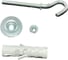 Дюбель с крюком-кольцом саморезом Elematic 50 шт. PA 6 ENP/OA 12x45 8700028 2