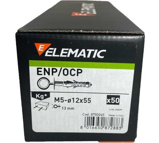Дюбель с кольцом Elematic 50 шт. ENP/OC 12x55 OCC 8700045