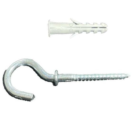 Дюбель с Г-образным крюком саморезом Elematic 100 шт. PA 6 EB/P2 6x30 OA 8702423