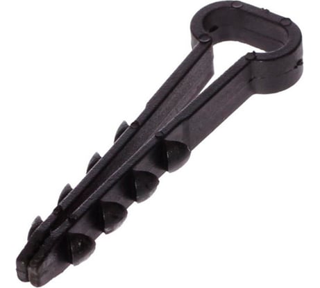 Дюбель-хомут УРАЛ ПАК черный 6-12 мм 10 шт. для плоского кабеля АЭ-5050012-010-р