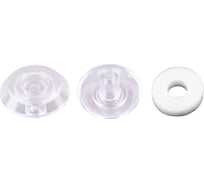 Термошайба Стройбат D38мм для поликарбоната 8мм прозрачный 25 шт 274270