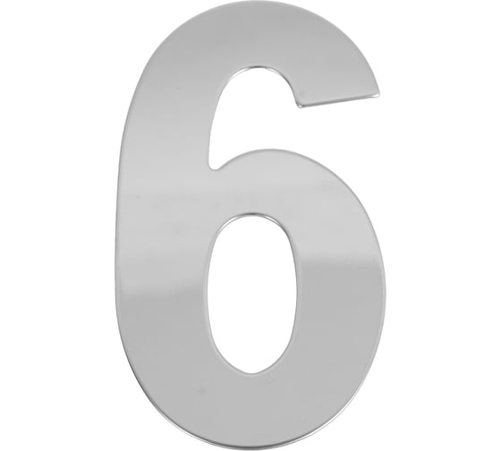 Номер дверной Marlok 6, металл, CP хром 027300 1