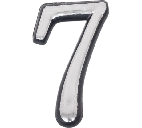 Номер дверной Marlok 7, пластик, CP хром 027309