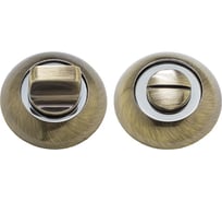 Ручка поворотная Marlok A54-BK AB/CP бронза/хром 019909