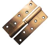 Петля "М" Левша латунь 127х76х3 мм 1807W старая бронза левая У2-2629.СБл