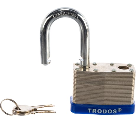 Навесной наборный замок Trodos ВС-SL10-65 Blister 210034