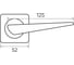 Ручка раздельная Marlok A52-L97 BN/CP черный никель/хром 007342 3