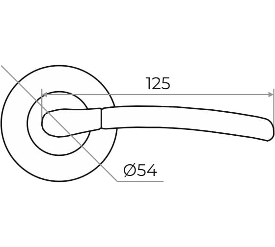 Ручка раздельная Marlok A54-L06 PB/CP золото/хром 015944