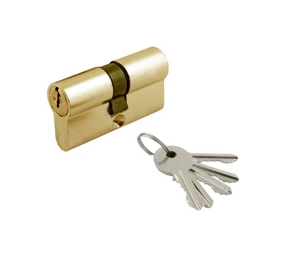 Цилиндровый механизм HOME 60 мм, 5 ключей, цвет золото, ЦАМ CICAM60KK 1